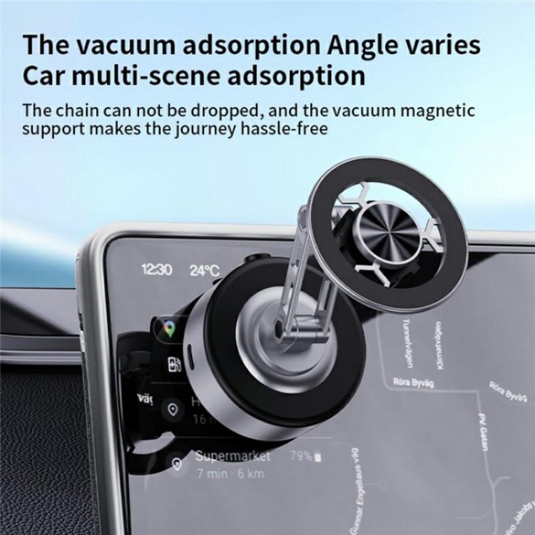 X91 360 Degree Rotation Navigation Stand Car Dashboard Magnetic Phone Mount Holder(Silver) - Universal Car Holders by buy2fix | Online Shopping UK | buy2fix