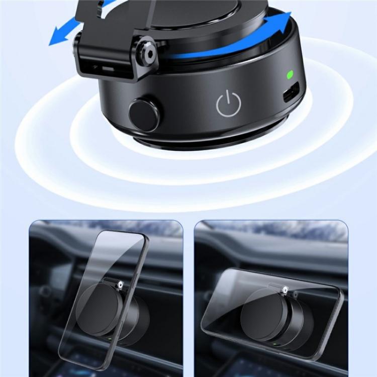 V1 Extendable Electric Suction Magnetic Foldable Stand Universal Car Dashboard Phone Holder - Universal Car Holders by buy2fix | Online Shopping UK | buy2fix