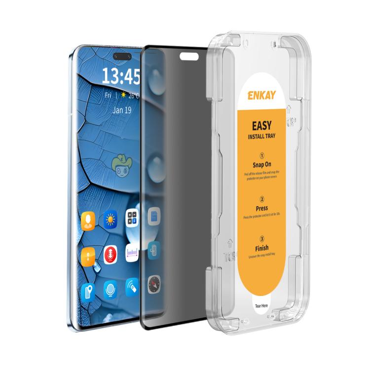 For Honor Magic7 Pro ENKAY Hat-Prince Easy Install Heat Bending Privacy Screen Tempered Glass Film - Honor Tempered Glass by ENKAY | Online Shopping UK | buy2fix