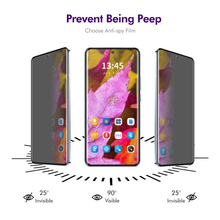 For Realme 14 Pro+ ENKAY Hat-Prince Easy Install Heat Bending Privacy Screen Tempered Glass Film - Realme Tempered Glass by ENKAY | Online Shopping UK | buy2fix