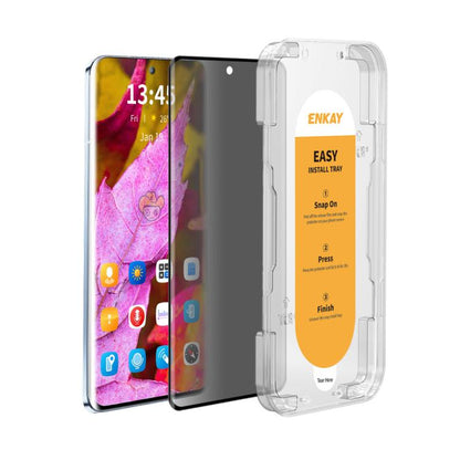 For Realme GT7 Pro ENKAY Hat-Prince Easy Install Heat Bending Privacy Screen Tempered Glass Film - Realme Tempered Glass by ENKAY | Online Shopping UK | buy2fix