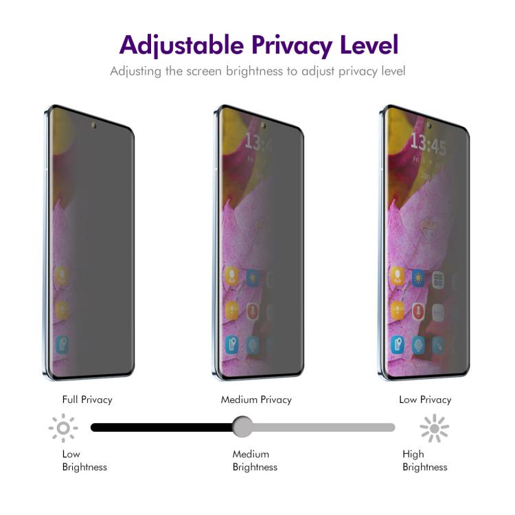 For OPPO Reno13 Pro Global ENKAY Hat-Prince Easy Install Heat Bending Privacy Screen Tempered Glass Film - OPPO Tempered Glass by ENKAY | Online Shopping UK | buy2fix