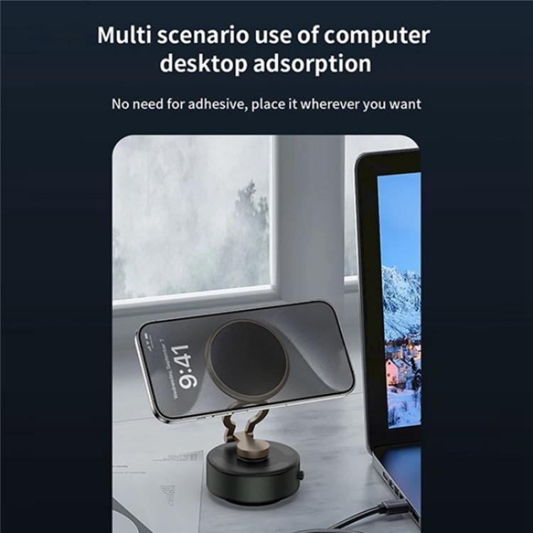 D2 3-Axis Folding Magnetic Suction Cup 360 Degree Rotation Phone Stand Car Phone Holder - Universal Car Holders by buy2fix | Online Shopping UK | buy2fix