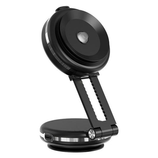 T50 Vacuum Adhesion Dual Suction Cup Car Dashboard Windshield Phone Navigation Stand(Black+Silver) - Universal Car Holders by buy2fix | Online Shopping UK | buy2fix