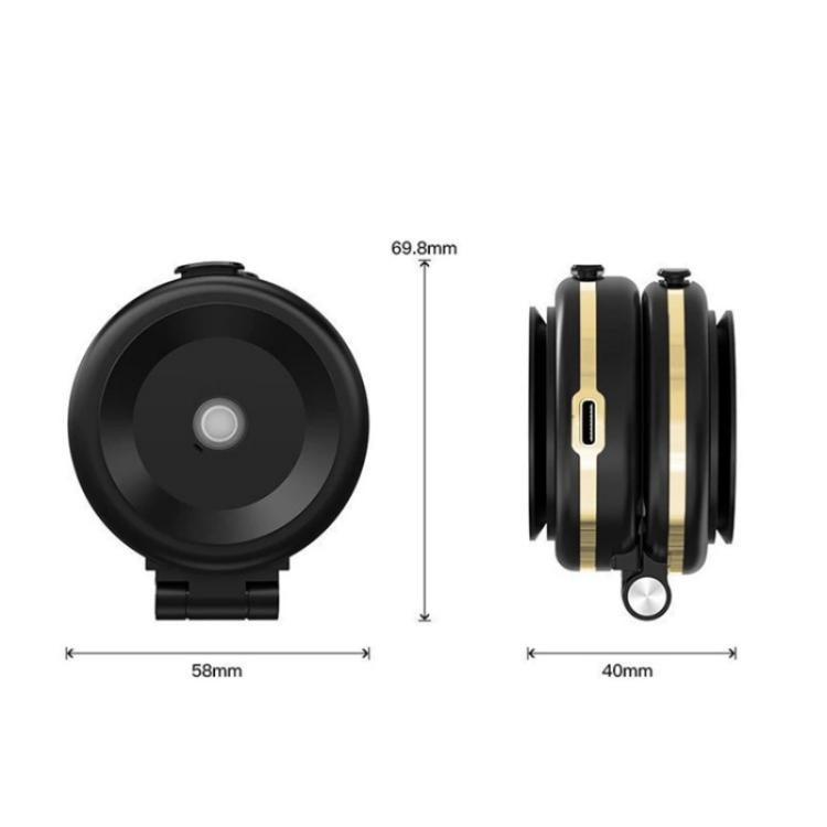 T50 Vacuum Adhesion Dual Suction Cup Car Dashboard Windshield Phone Navigation Stand(Black+Gold) - Universal Car Holders by buy2fix | Online Shopping UK | buy2fix