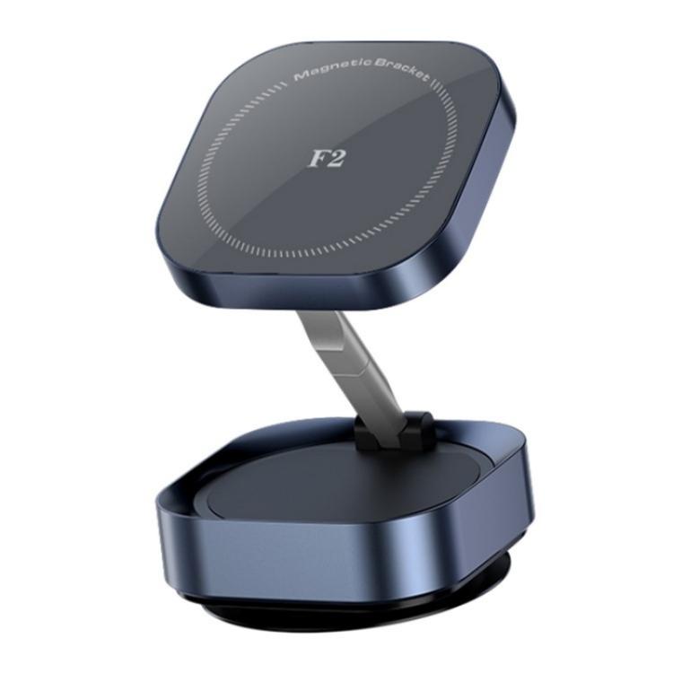 F2 Strong Magnet Vacuum Suction Adjustable Foldable Car Dashboard Windshield Phone Holder(Tarnish) - Universal Car Holders by buy2fix | Online Shopping UK | buy2fix