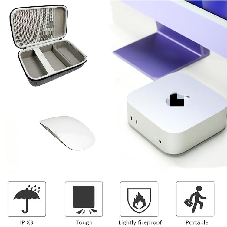 For Apple Mac Mini M4 2024 Storage Case Portable Shock-proof Hard Case Bag - MINI PC Accessories & Gadgets by buy2fix | Online Shopping UK | buy2fix