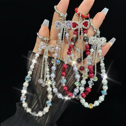Bow Tassel Bracelet(Purple) - Lanyards & Wrist Straps by buy2fix | Online Shopping UK | buy2fix
