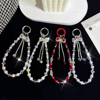 Bow Tassel Bracelet(White) - Lanyards & Wrist Straps by buy2fix | Online Shopping UK | buy2fix