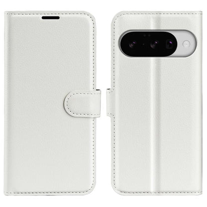 For Google Pixel 10 / 10 Pro Litchi Texture Horizontal Flip Leather Phone Case with Holder(White) - Google Cases by buy2fix | Online Shopping UK | buy2fix
