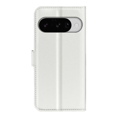 For Google Pixel 10 / 10 Pro Litchi Texture Horizontal Flip Leather Phone Case with Holder(White) - Google Cases by buy2fix | Online Shopping UK | buy2fix