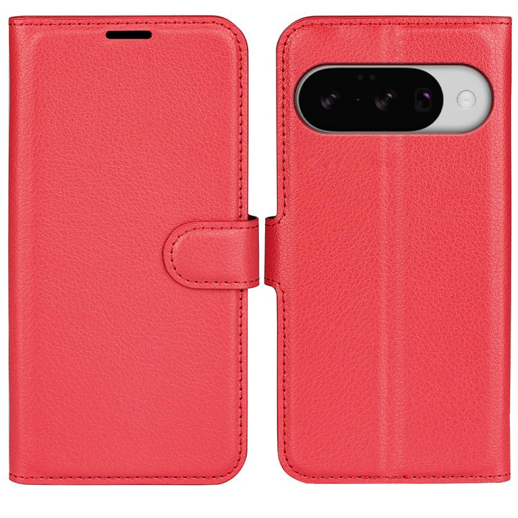 For Google Pixel 10 / 10 Pro Litchi Texture Horizontal Flip Leather Phone Case with Holder(Red) - Google Cases by buy2fix | Online Shopping UK | buy2fix