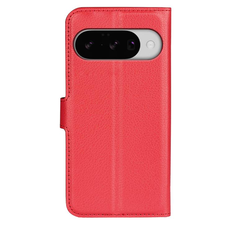 For Google Pixel 10 / 10 Pro Litchi Texture Horizontal Flip Leather Phone Case with Holder(Red) - Google Cases by buy2fix | Online Shopping UK | buy2fix