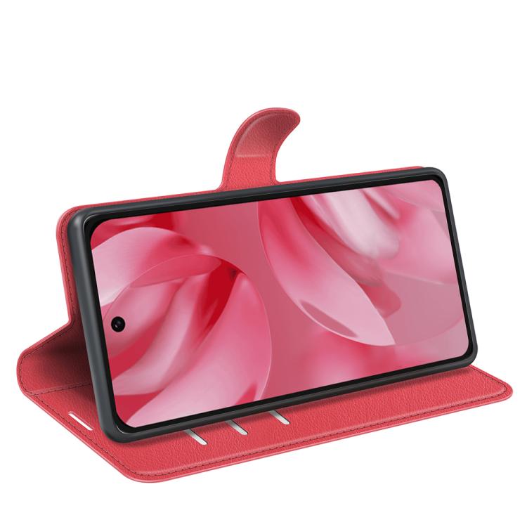 For Google Pixel 10 / 10 Pro Litchi Texture Horizontal Flip Leather Phone Case with Holder(Red) - Google Cases by buy2fix | Online Shopping UK | buy2fix