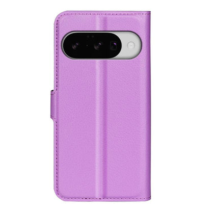 For Google Pixel 10 / 10 Pro Litchi Texture Horizontal Flip Leather Phone Case with Holder(Purple) - Google Cases by buy2fix | Online Shopping UK | buy2fix