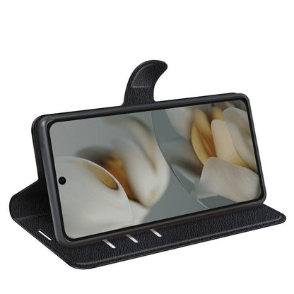 For Google Pixel 10 Pro XL Litchi Texture Horizontal Flip Leather Phone Case with Holder(Black) - Google Cases by buy2fix | Online Shopping UK | buy2fix