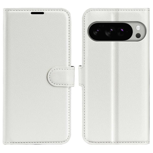 For Google Pixel 10 Pro XL Litchi Texture Horizontal Flip Leather Phone Case with Holder(White) - Google Cases by buy2fix | Online Shopping UK | buy2fix