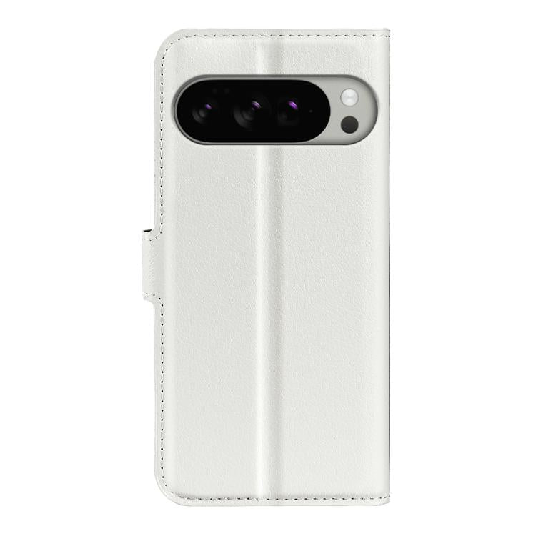 For Google Pixel 10 Pro XL Litchi Texture Horizontal Flip Leather Phone Case with Holder(White) - Google Cases by buy2fix | Online Shopping UK | buy2fix