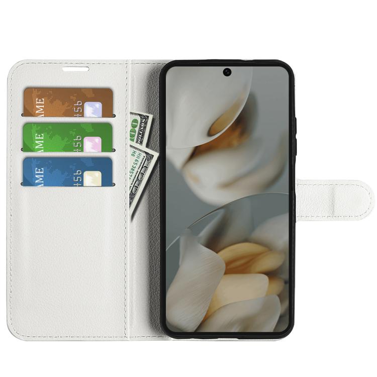 For Google Pixel 10 Pro XL Litchi Texture Horizontal Flip Leather Phone Case with Holder(White) - Google Cases by buy2fix | Online Shopping UK | buy2fix