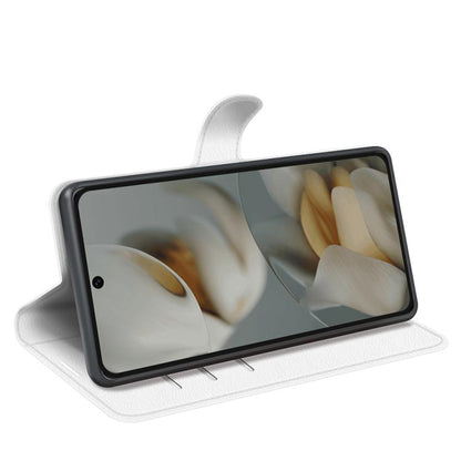 For Google Pixel 10 Pro XL Litchi Texture Horizontal Flip Leather Phone Case with Holder(White) - Google Cases by buy2fix | Online Shopping UK | buy2fix