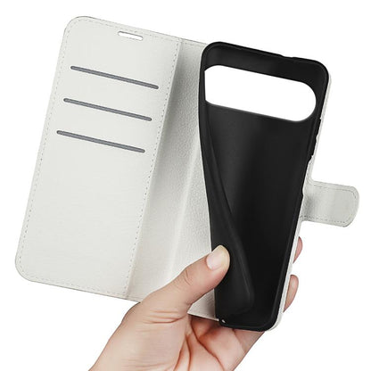 For Google Pixel 10 Pro XL Litchi Texture Horizontal Flip Leather Phone Case with Holder(White) - Google Cases by buy2fix | Online Shopping UK | buy2fix