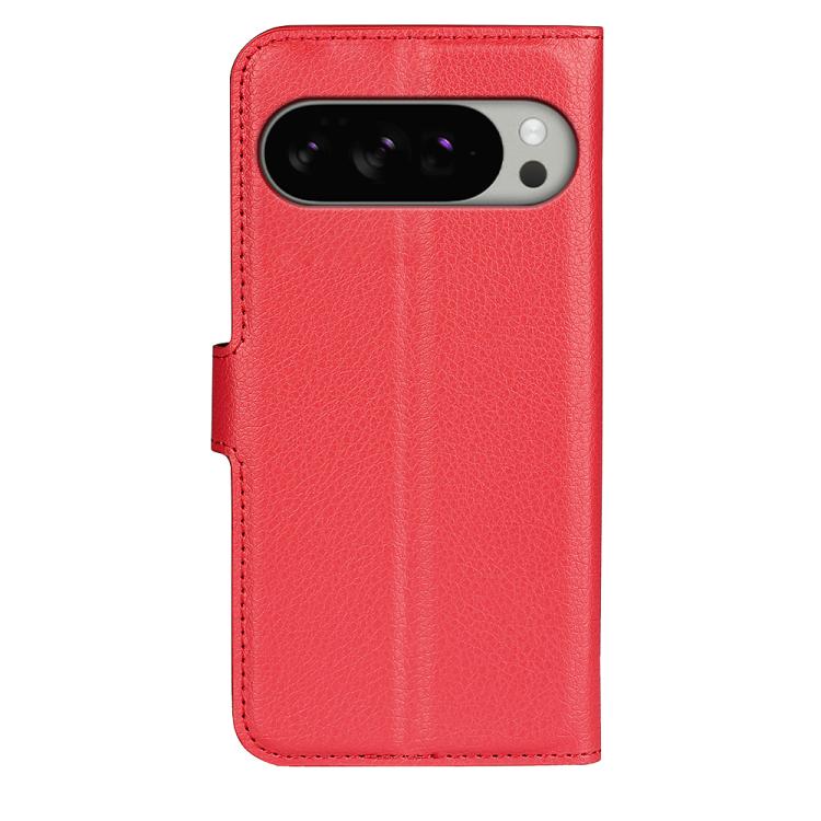 For Google Pixel 10 Pro XL Litchi Texture Horizontal Flip Leather Phone Case with Holder(Red) - Google Cases by buy2fix | Online Shopping UK | buy2fix