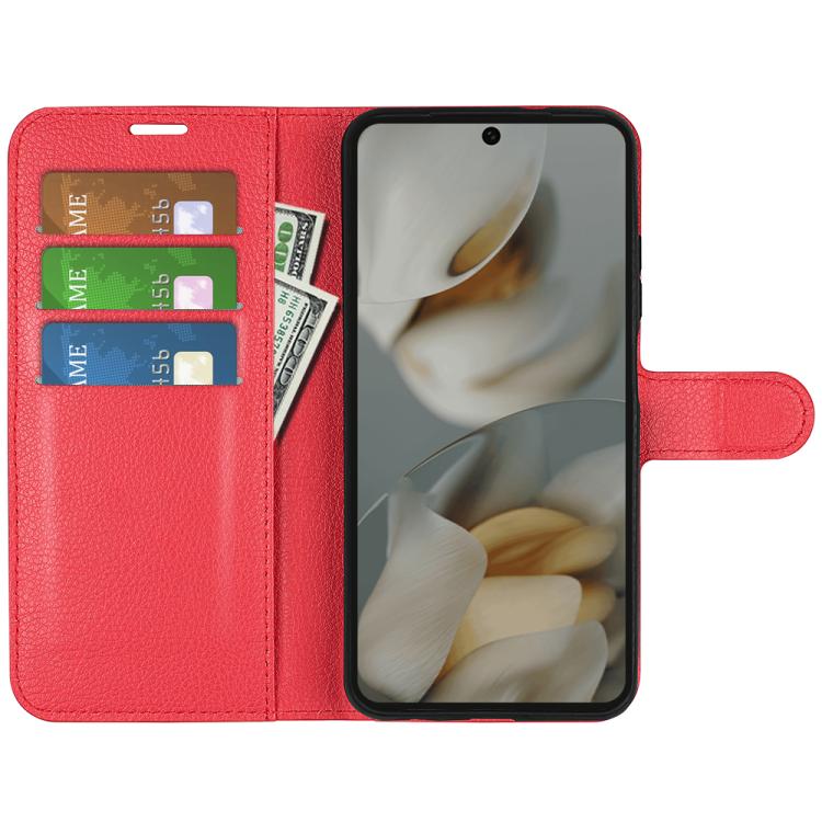 For Google Pixel 10 Pro XL Litchi Texture Horizontal Flip Leather Phone Case with Holder(Red) - Google Cases by buy2fix | Online Shopping UK | buy2fix