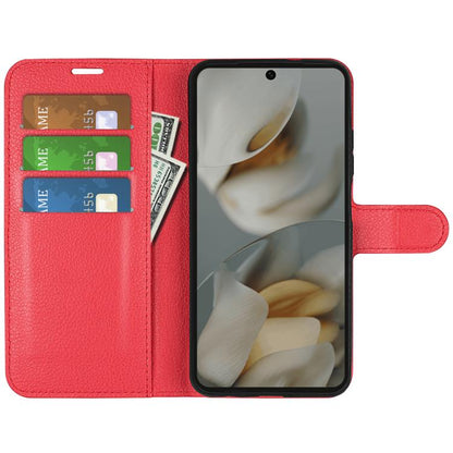 For Google Pixel 10 Pro XL Litchi Texture Horizontal Flip Leather Phone Case with Holder(Red) - Google Cases by buy2fix | Online Shopping UK | buy2fix