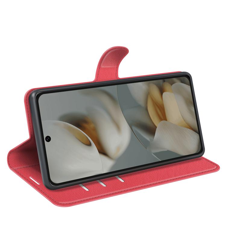 For Google Pixel 10 Pro XL Litchi Texture Horizontal Flip Leather Phone Case with Holder(Red) - Google Cases by buy2fix | Online Shopping UK | buy2fix