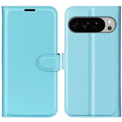 For Google Pixel 10 Pro XL Litchi Texture Horizontal Flip Leather Phone Case with Holder(Blue) - Google Cases by buy2fix | Online Shopping UK | buy2fix