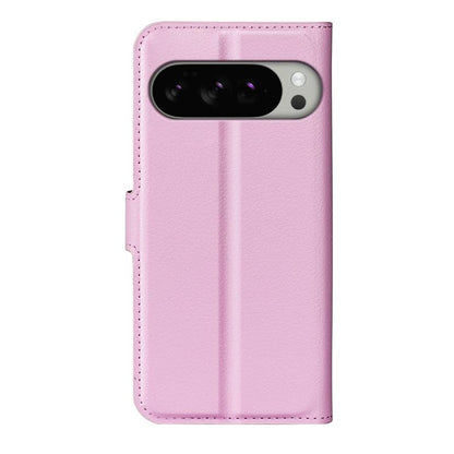 For Google Pixel 10 Pro XL Litchi Texture Horizontal Flip Leather Phone Case with Holder(Pink) - Google Cases by buy2fix | Online Shopping UK | buy2fix