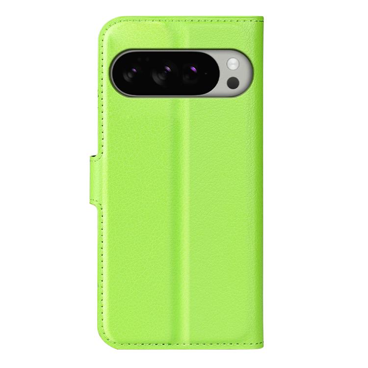 For Google Pixel 10 Pro XL Litchi Texture Horizontal Flip Leather Phone Case with Holder(Green) - Google Cases by buy2fix | Online Shopping UK | buy2fix
