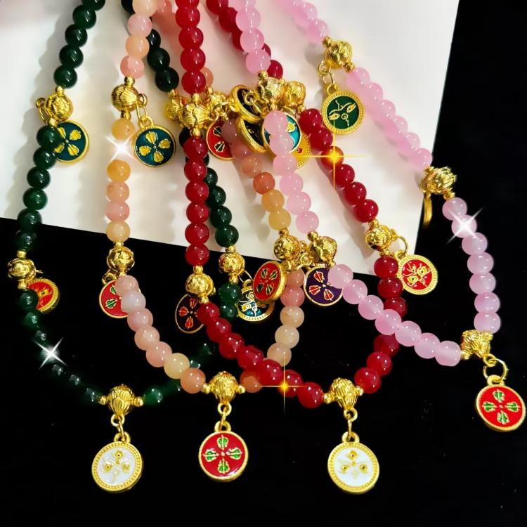 Five-Way Fortuna Mobile Phone Chain(Golden) - Lanyards & Wrist Straps by buy2fix | Online Shopping UK | buy2fix