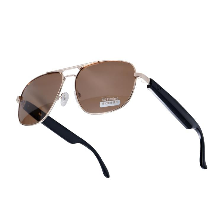 GS02 Smart Glasses, Support Voice Assistant / Bluetooth Call / Remote Control Photography(Brown) - Smart Glasses by buy2fix | Online Shopping UK | buy2fix