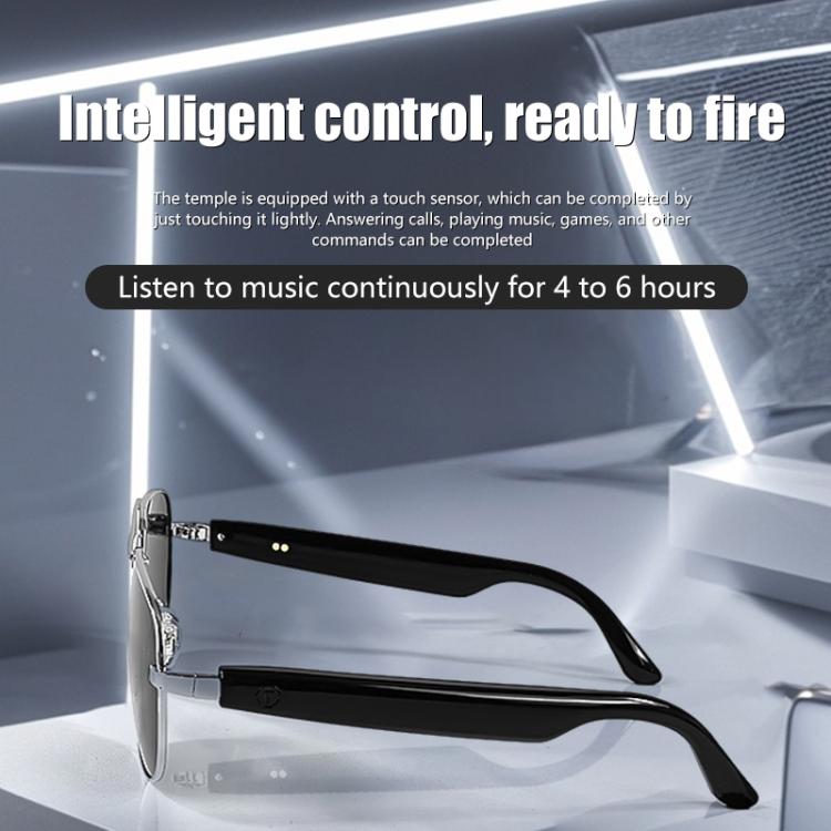 GS02 Smart Glasses, Support Voice Assistant / Bluetooth Call / Remote Control Photography(Brown) - Smart Glasses by buy2fix | Online Shopping UK | buy2fix