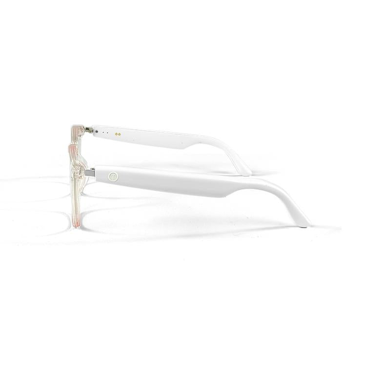 GS03 Smart Glasses, Support AI Smart Chip / Outdoor Sports / Bluetooth Call / Remote Control Photography(White) - Smart Glasses by buy2fix | Online Shopping UK | buy2fix