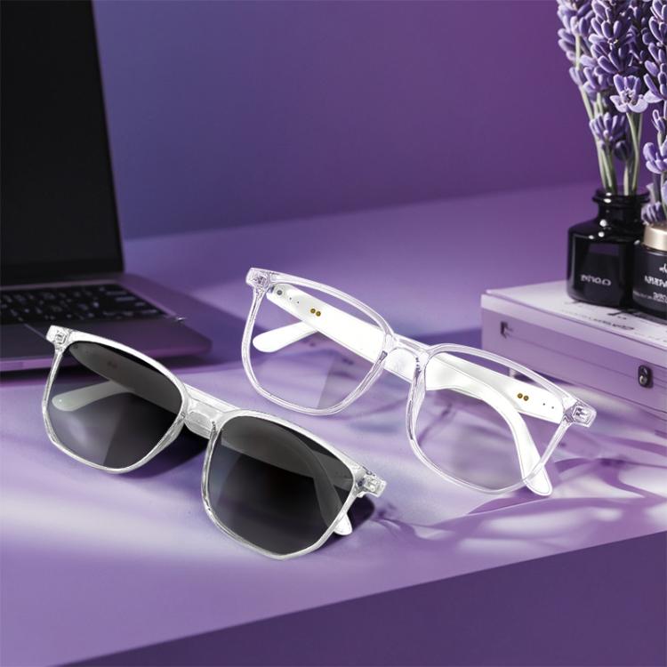 GS03 Smart Glasses, Support AI Smart Chip / Outdoor Sports / Bluetooth Call / Remote Control Photography(White) - Smart Glasses by buy2fix | Online Shopping UK | buy2fix