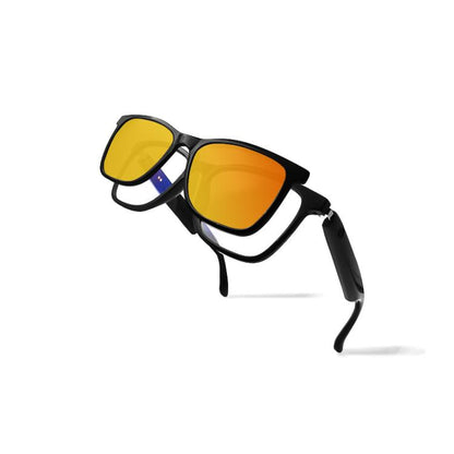 GS05 Smart Glasses, Support AI Smart Chip / Bluetooth Call / Remote Control Photography(Orange) - Smart Glasses by buy2fix | Online Shopping UK | buy2fix