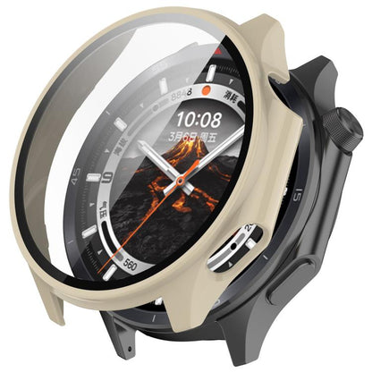 For OPPO Watch X2 Tempered Film Integrated PC Watch Protective Case(Ivory White) - Watch Case by buy2fix | Online Shopping UK | buy2fix