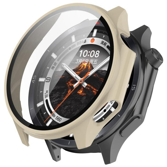 For OPPO Watch X2 Tempered Film Integrated PC Watch Protective Case(Ivory White) - Watch Case by buy2fix | Online Shopping UK | buy2fix