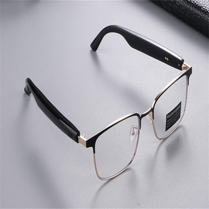 GS06 Smart Glasses, Support AI Smart Chip / Bluetooth Call / Outdoor Sports(Gold) - Smart Glasses by buy2fix | Online Shopping UK | buy2fix