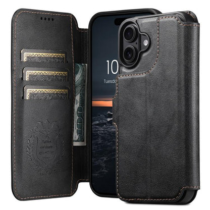 For iPhone 17 Suteni Q05 2-in-1 Multi-function Detachable Wallet MagSafe Phone Case(Black) - iPhone 17 Cases by Suteni | Online Shopping UK | buy2fix