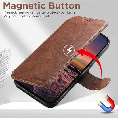For iPhone 17 Suteni Q05 2-in-1 Multi-function Detachable Wallet MagSafe Phone Case(Brown) - iPhone 17 Cases by Suteni | Online Shopping UK | buy2fix
