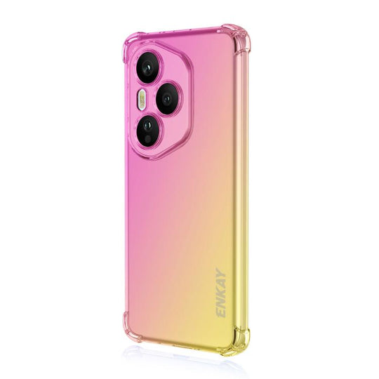 For Honor 400 Pro Global 160.8mm ENKAY Hat-Prince Gradient Airbag TPU Phone Case(Pink Gold)