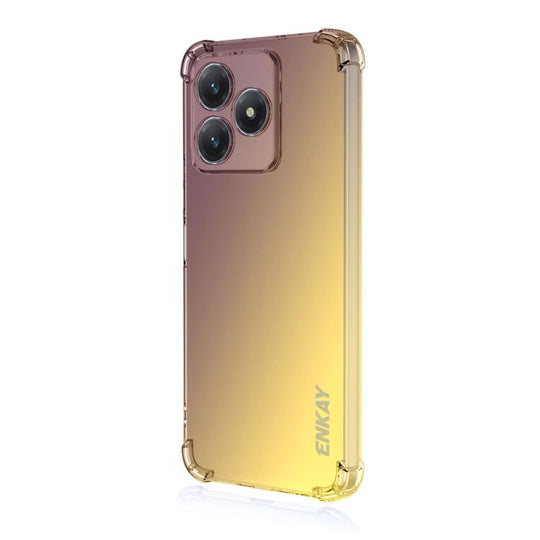 For Honor X5c / X5c Plus ENKAY Hat-Prince Gradient Airbag TPU Phone Case(Purple Gold)
