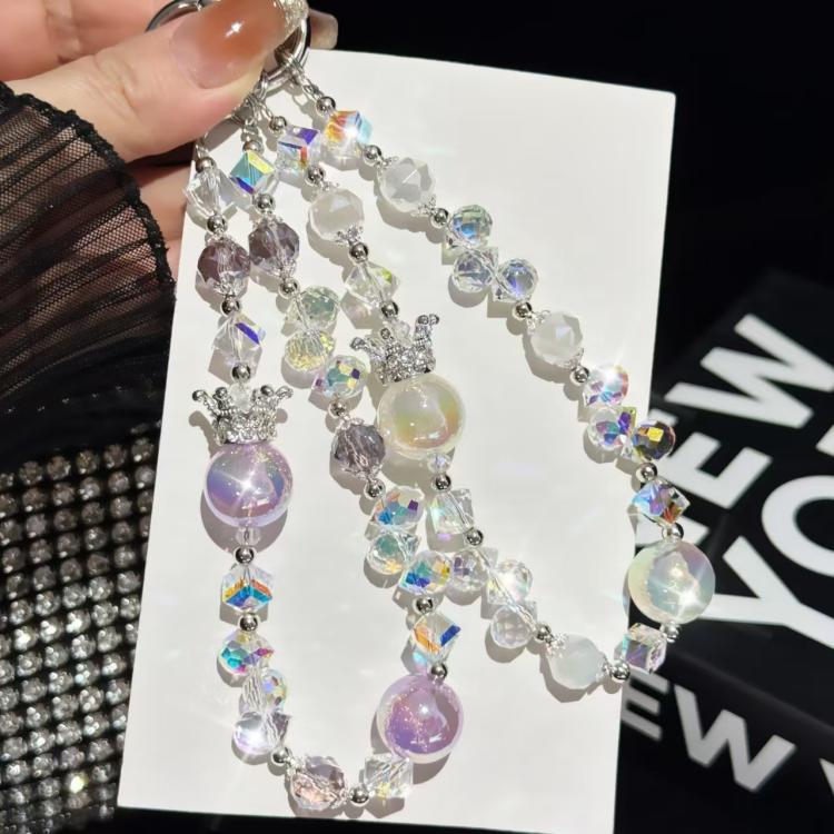 Crown Heidi Bead Phone Chain(Orange) - Lanyards & Wrist Straps by buy2fix | Online Shopping UK | buy2fix