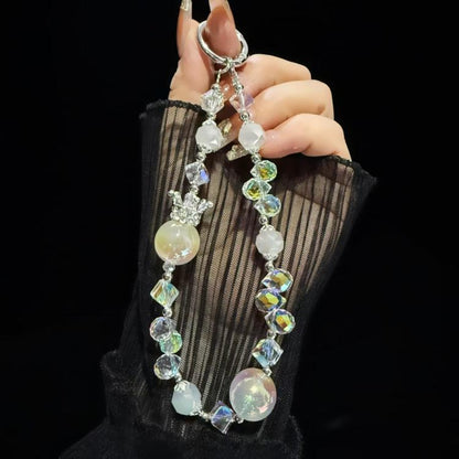 Crown Heidi Bead Phone Chain(Orange) - Lanyards & Wrist Straps by buy2fix | Online Shopping UK | buy2fix