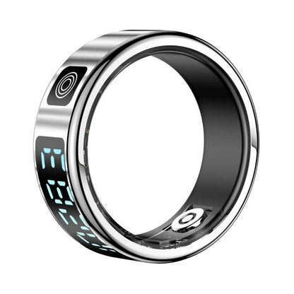 SR08 SIZE 8 Smart Ring, Support Hand Gestures Control / Health Monitoring / Multiple Sports Modes(Silver) - Smart Rings / Smart Telephones by buy2fix | Online Shopping UK | buy2fix