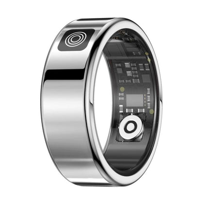 SR08 SIZE 8 Smart Ring, Support Hand Gestures Control / Health Monitoring / Multiple Sports Modes(Silver) - Smart Rings / Smart Telephones by buy2fix | Online Shopping UK | buy2fix