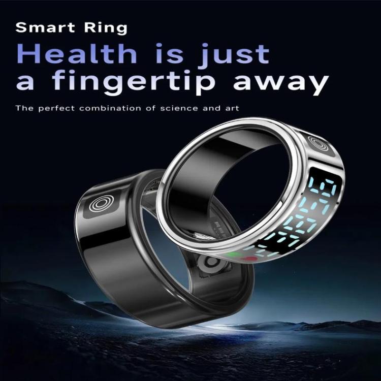 SR08 SIZE 8 Smart Ring, Support Hand Gestures Control / Health Monitoring / Multiple Sports Modes(Gold) - Smart Rings / Smart Telephones by buy2fix | Online Shopping UK | buy2fix